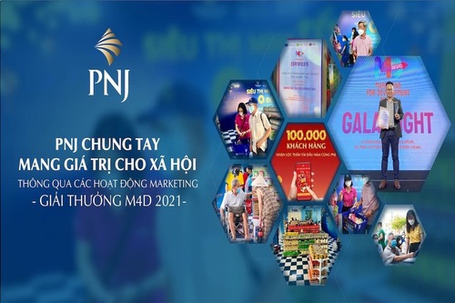 PNJ được vinh danh tại M4D Award – Giải thưởng Marketing Phát triển bền vững 2021
